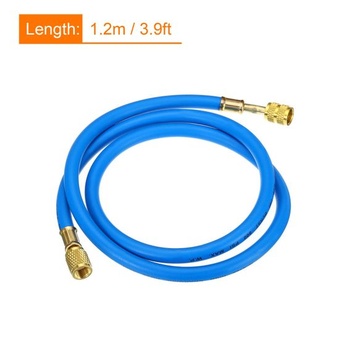 PATIKIL plniaca hadica 5/16 SAE na 1/4 SAE, 3,9 stopy, 800 PSI, HVAC, modrá