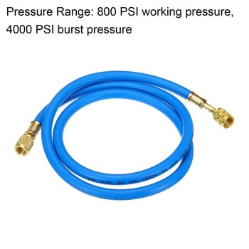 PATIKIL plniaca hadica 5/16 SAE na 1/4 SAE, 3,9 stopy, 800 PSI, HVAC, modrá