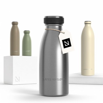 Láhev na vodu LARS NYSØM 350 ml - Láhev na vodu z nerezové…
