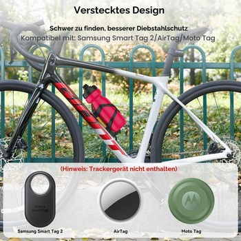 Držiak na fľaše na bicykel DDJ Smart Tag 2 a AirTag, držiak proti krádeži s nástrojom, univerzálny držiak