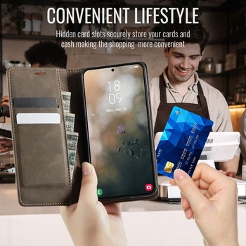 Pouzdro na telefon pro Samsung Galaxy A55 5G, flipové pouzdro, prémiové pouzdro z PU kůže [ochrana
