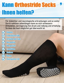 Široké diabetické ponožky pre mužov a ženy vo väčších veľkostiach, extra dlhé ponožky proti opuchom