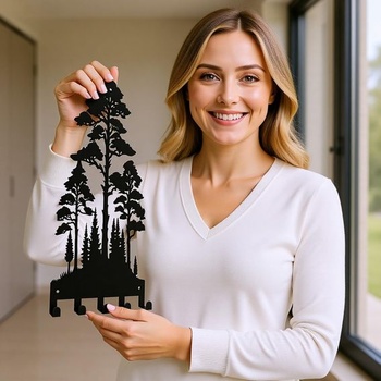 Nástenný držiak na kľúče s 5 háčikmi, vešiak na kľúče od auta ku vchodu, kovový držiak na kľúče na stenu,