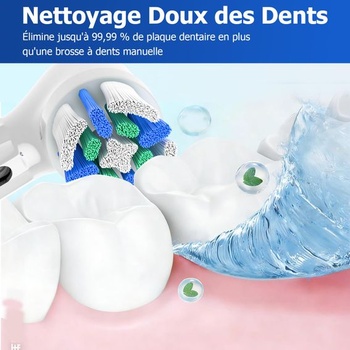 Náhradná hlavica kefky IO, kompatibilná s Oral-B io, stredná tvrdosť štetín, 8 kusov