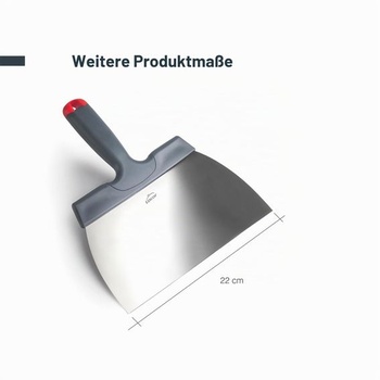 Lacor - 60534 - Špachtľa na temperovanie a expanziu čokolády, nerezová oceľ, 22 cm, ergonomická