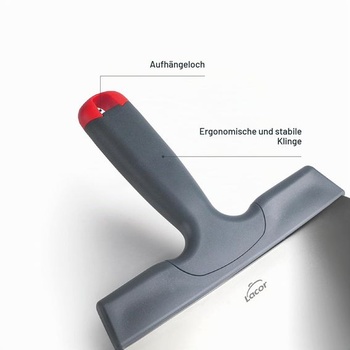 Lacor - 60534 - Špachtľa na temperovanie a expanziu čokolády, nerezová oceľ, 22 cm, ergonomická