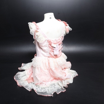 Detské šaty veľ. 75cm ružovobiele
