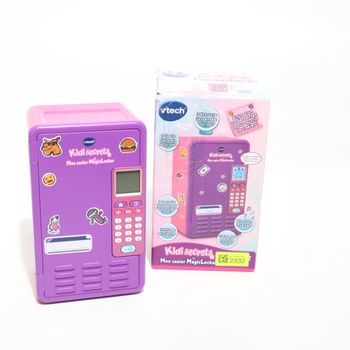 VTECH - KidiSecrets, My MagicLocker skrinka, fialová a ružová, tajný trezor s kódom, reproduktor,