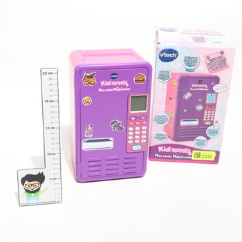 VTECH - KidiSecrets, My MagicLocker skrinka, fialová a ružová, tajný trezor s kódom, reproduktor,