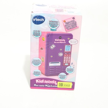 VTECH - KidiSecrets, My MagicLocker skrinka, fialová a ružová, tajný trezor s kódom, reproduktor,