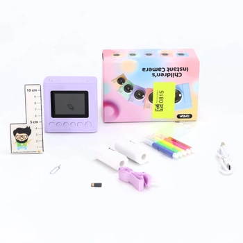 Dětský instantní fotoaparát TIATUA, 2,4palcový instantní fotoaparát pro děti s 32GB kartou a tiskem