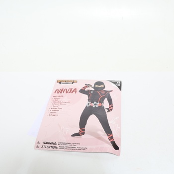 Kostým nindžov pre deti Spooktacular Creations Boys Ninja s dýkami ninja a vrhacími hviezdami,