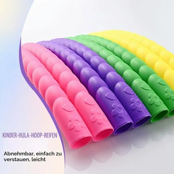 Hula Hoop pro děti, Hulahub Hoop, gymnastická obruč vyrobená z plastu, 7dílná odnímatelná Hulahub,