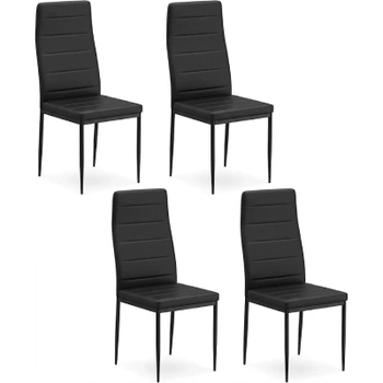 Jedálenská stolička FDDCA4BK-E1N, sada 4 kusov, 96,5 cm,…