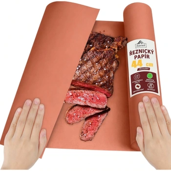 Mäsiarsky papier na grilovanie a BBQ, 44 x 28 m, ružový - N