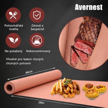 Mäsiarsky papier na grilovanie a BBQ, 44 x 28 m, ružový - N