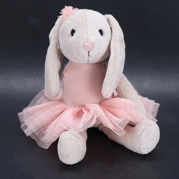 Steiff Hoppie Baletní králíček 30 cm, barevná plyšová hračka s klesajícíma ušima, nadýchané
