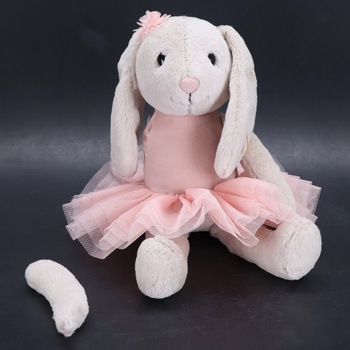 Steiff Hoppie Baletní králíček 30 cm, barevná plyšová hračka s klesajícíma ušima, nadýchané