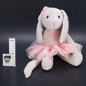Steiff Hoppie Baletní králíček 30 cm, barevná plyšová hračka s klesajícíma ušima, nadýchané