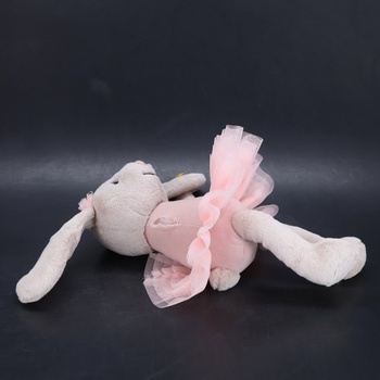 Steiff Hoppie Baletní králíček 30 cm, barevná plyšová hračka s klesajícíma ušima, nadýchané