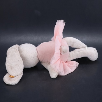 Steiff Hoppie Baletní králíček 30 cm, barevná plyšová hračka s klesajícíma ušima, nadýchané