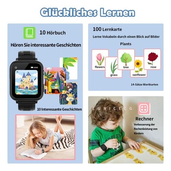 Chytré hodinky pre deti, chlapcov i dievčatá, 24hodinová hra, MP3 hudba, krokomer, 13 budíkov, digitálny