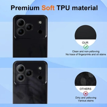 1* Mäkký kryt na telefón kompatibilný s Doogee Note 56 / Note 56 Pro / 56 Plus, ochranný nárazník,