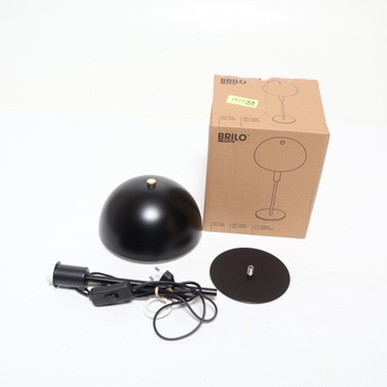 Stolová lampa Briloner, čierna, 35 cm