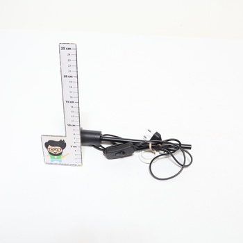 Stolová lampa Briloner, čierna, 35 cm