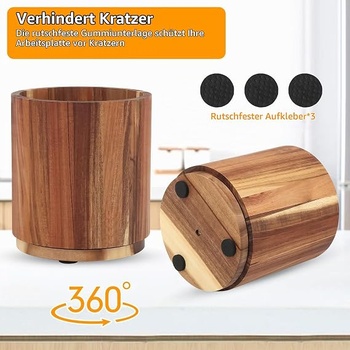 Držák BlyeMichdi ze dřeva otočný o 360°
