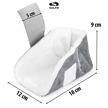 SULPO Antidekubitné päty, 1 pár (2 kusy), chrániče pät do postele, šedé