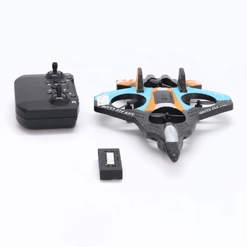 DEERC penové RC lietadlo pre deti, diaľkovo ovládané lietadlo s udržiavaním výšky, 3D prevrátenie a LED