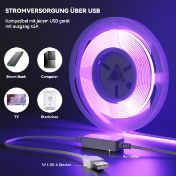LED pásik OULARA RGB, 2M