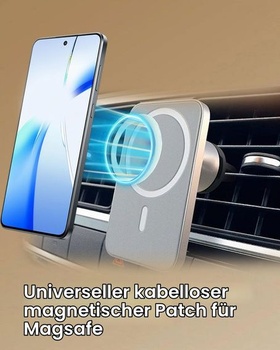 6 kusů kovových magnetických kroužků pro MagSafe, bílé