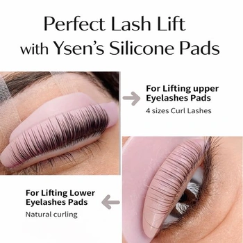 YSEN'S Lash Lift Pads, 14 profesionálnych vankúšikov na zdvíhanie rias, 7 veľkostí pre horné a dolné