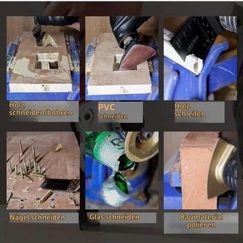 4 oscilační pilové kotouče pro Worx, Bosch, Fein Multimaster atd., pilové kotouče pro multifunkční