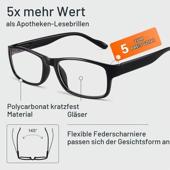 Okuliare na čítanie Gaoye Professional na celý deň – Počítačové okuliare s filtrom modrého svetla – Výhodné