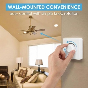 Stmívač pro stropní ventilátor, nástěnný vypínač 86 typů, 220 V, 10 A, plynulá regulace otáček,
