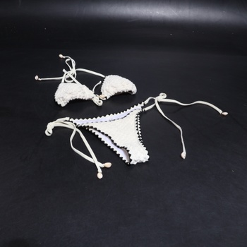 Dámske bikiny GORGLITTER s ramienkami na krk, 2dielna sada, farebné bloky, trojuholníkový top a tangá,