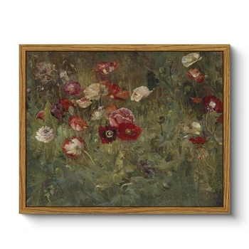 ARPEOTCY Obrazy na plátně s rámem, vintage nástěnné umění,…