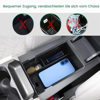 GAFAT kompatibilný s BYD Atto 2 EV 2025 2026 2027 úložný box do stredovej konzoly, pre organizér do