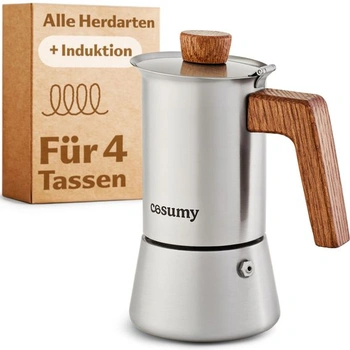 Indukční espresso kávovar Cosumy 200 ml – Moka konvice z…