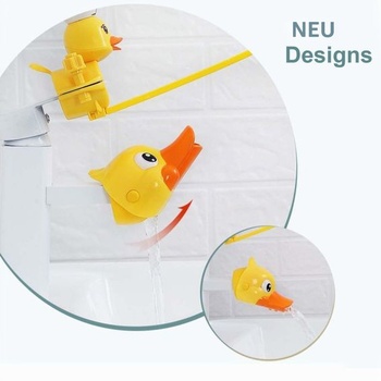 Detský predlžovací spínač na kohútik, súprava predlžovacích spínačov na kohútik Little Yellow Duck,
