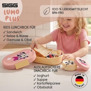 Sigg - Lumo Kids Lunchbox Set 2 - Detský obedový box s priehradkami - Vhodný do mikrovlnnej rúry a