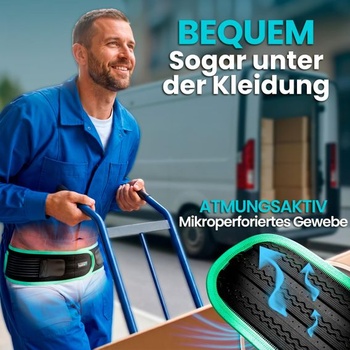 NativoDex Ortho Belt, ortopedický pás SI Joint pre ischias a sakroiliakálny kĺb, zelený, jedna