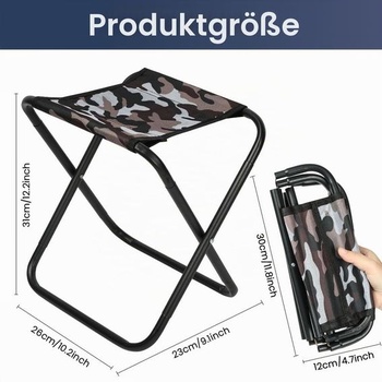 Skladacia stolička OFFCUP Mini kempingová stolička Prenosná skladacia stolička Kempovacia stolička