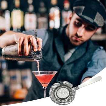 Dvojdielne sitko na koktaily Cerioll, nerezové barové sitko, barmanské sitko, profesionálne