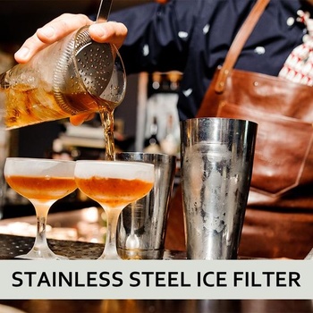 Dvojdielne sitko na koktaily Cerioll, nerezové barové sitko, barmanské sitko, profesionálne