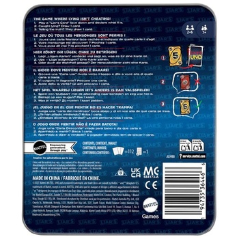 Mattel Games Kartová hra Liar's UNO v úložnom boxe, vek 7+, 2–6 hráčov