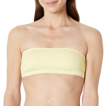 Dámsky plavecký top Amazon Essentials bandeau, veľkosť 38, svetlo žltý